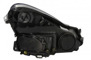 Far stanga potrivit OPEL CORSA D - (H1/H7, reglaj electric, cu motoras, fundal cromat) - Img 2