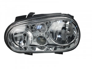 Far stanga potrivit VW GOLF 4 - (H1/H3/H7, reglaj electric, fundal cromat) - Img 2