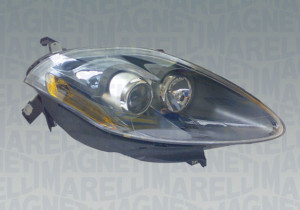 Far Stanga (xenon, D1S/H1/W5W, automat, cu motor, bec, culoare insertie: gri) potrivit FIAT CROMA - Img 1