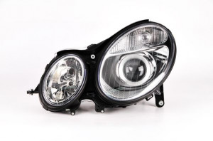 Far Stanga (xenon, D2S/H7, electric, cu motor, culoare insertie: cromat, culoare semnalizator: transparent) potrivit MERCEDES E T-MODEL (S211), E (VF211), E (W211)