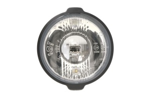 Far universal stanga/dreapta (faza lunga, H3/T4W, 12/24V, diametru 183mm, alb, plastic, negru, lumini pozitie, lungime cablu: 150mm) - Img 1