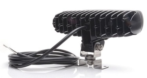 Farul universal Dreapta/Stanga (raza lunga, LED, 12/24V, latime 199mm, inaltime 87mm, adancime: 72mm, transparent, plastic, negru, lungime cablu: 2500mm, carcasa armata) - Img 2