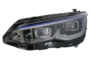 Fat stanga (LED, electric, cu motor, culoare insert: albastru) potrivit VW GOLF VIII 07.19- - Img 1