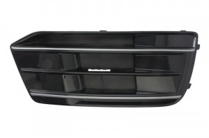 Grila bara fata dreapta cu dunga crom, plastic, negru lucios/crom potrivit AUDI Q5 FY 01.17-10.20 - Img 1