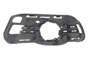 Grila bara fata Dreapta cu loc linii, cu locas proiector, plastic, negru potrivit MERCEDES C T-MODEL S204, C W204 01.07-08.14 01.07-03.11 - Img 2