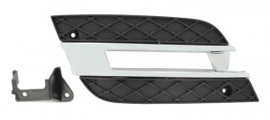 Grila bara fata dreapta potrivit MERCEDES M 2005-2011 - cu locas lumini zi, negru/crom