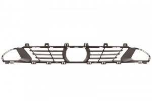 Grila bara fata potrivit BMW Seria 3 (G20, G80, G28), 3 (G21, G81) dupa 2018 - (cu gaura radar, BASIS, plastic, negru)