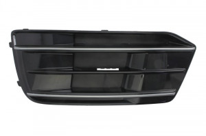 Grila bara fata stanga cu dunga crom, plastic, negru lucios/crom potrivit AUDI Q5 FY 01.17-10.20 - Img 1