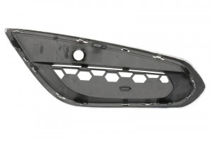 Grila bara fata stanga cu dungÄƒ acoperitÄƒ cu crom, cu locas senzor parcare, plastic, negru/crom potrivit VOLVO S60 II 04.10-10.13 - Img 2