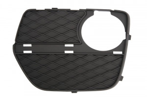 Grila bara fata Stanga inchis, cu locas proiector, plastic, negru potrivit BMW X6 E71, E72 2007-2014 2010-2014