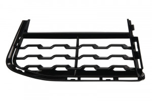 Grila bara fata stanga potrivit BMW Seria 7 G11, G12 2015-2019 - open, pachet M, cu locas proiectoare ceata, plastic, negru lucios