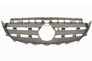 Grila radiator Inferior potrivit MERCEDES E ALL-TERRAIN (S213), E T-MODEL (S213), E (W213) 2.0-4.0 dupa 2016 - (gaura pentru o camera, negru)