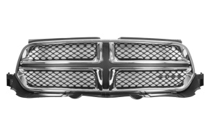 Grila radiator potrivit DODGE DURANGO III 2011-2013 - (cu stipe cromate; interior; negru)