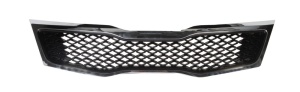 Grila radiator potrivit KIA OPTIMA 1.7D-2.4 2010-2015 2010-2013 - (crom/negru)