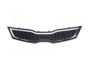 Grila radiator potrivit KIA RIO II, RIO III 1.1D-1.6 2005-2017 - (salon, crom/negru)