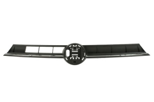 Grila radiator potrivit VW POLO VI AW dupa 2021 - (cu bandă, negru lucios/crom)