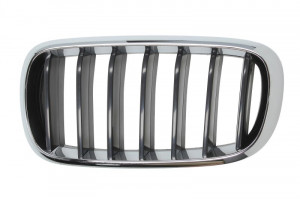 Grila radiator Stanga BASIS, crom/negru potrivit BMW X5 F15, F85, X6 F16, F86 2.0D-4.4 2013-2019