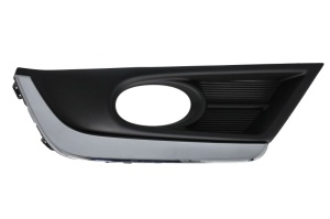 Grila ventilatie bara fata dreapta potrivit HONDA CR-V V 2016-2023 - (cu dungi crom, cu orificii lampa ceata, plastic, negru)