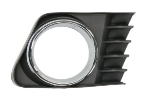 Grila ventilatie bara protectie fata dreapta potrivit TOYOTA PRIUS + W4 2011-2016 - (cu găuri proiector ceață, plastic, negru)