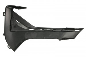 Grila ventilatie bara protectie fata stanga potrivit BMW X1 F48 2019-2022 - (superior, cu orificii lampa ceata, negru lucios, SPORT) - Img 2