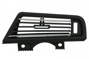 Grila ventilator habitaclu fata dreapta potrivit BMW 5 F10, F11 2009-2017 - (negru/crom)