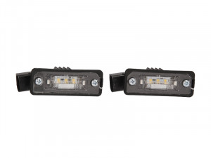 Iluminare numar inmatriculare LED potrivit SEAT ALTEA, ALTEA XL, EXEO, IBIZA IV 6J, LEON 1P, TOLEDO III 5P; SKODA SUPERB II; VW EOS, GOLF 5, PASSAT B6, PHAETON, POLO V 6C, POLO V 6R 2002-2017