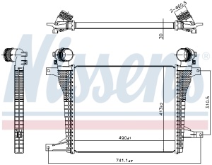 Intercooler potrivit CHEVROLET CAPTIVA; OPEL ANTARA A 2.0D/2.2D 12.10- - Img 2