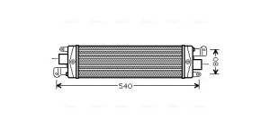 Intercooler potrivit FIAT PALIO, SIENA, STRADA 1.3D 06.03- - Img 3