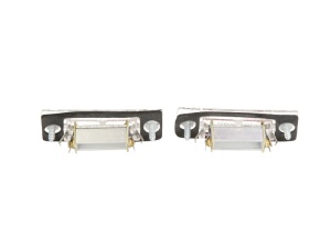 Lampa numar inmatriculare Dreapta/Stanga (2 buc.; pini largi) potrivit SKODA SUPERB I; VW CADDY III, CADDY III/MINIVAN, GOLF PLUS 5, JETTA 3, MULTIVAN T5, PASSAT B5, PASSAT B5.5 1996-2015 - Img 2