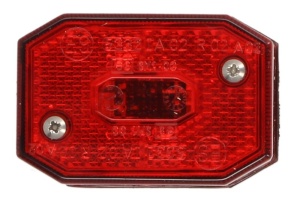 Lumina delimitare stanga/dreapta; FLEXIPOINT, forma: dreptunghiular, rosu, inaltime 64mm; latime 44mm; adancime 28mm (FLEXIPOINT) - Img 1