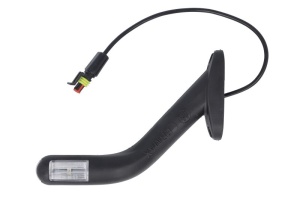 Lumina delimitare stanga, forma: oval, portocaliu/rosu/alb, LED lungime cablu 300mm, pe brațul lung, 12/24V (conector: SUPERSEAL 2PIN) - Img 1