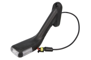 Lumina delimitare stanga, forma: oval, portocaliu/rosu/alb, LED lungime cablu 300mm, pe brațul lung, 12/24V (conector: SUPERSEAL 2PIN) - Img 3