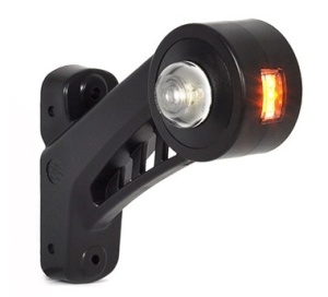 Lumina delimitare stanga, portocaliu/rosu/alb, LED lungime cablu 280mm, pe brațul mediu-lung, 12/24V - Img 2