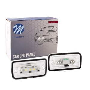 Lumina numar inmatriculare, culoare lumina: alb; set, 12V, cu aprobare circulatie potrivit MERCEDES C (W203), CLK (A209), CLK (C209), SL (R230); CHRYSLER CROSSFIRE 05.00-01.12 - Img 3