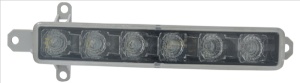 Lumini zi stanga/dreapta (LED, culoare: negru) potrivit CITROEN BERLINGO II, C1, C1 II, C3 II, C3 PICASSO, JUMPY III, SPACETOURER; OPEL VIVARO C, ZAFIRA LIFE; PEUGEOT 107, 108, 308 II, EXPERT dupa 2012