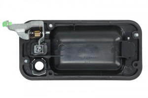 Maner usa Fata Stanga exterior, cu locas incuietoare, crom/negru potrivit Hummer H2 2002-2009 - Img 2