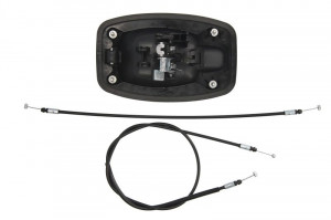 Maner usa glisanta Stanga/Dreapta Spate potrivit PEUGEOT BOXER 2006-2019 - (exterior, cu cablu/cabluri; negru) - Img 2