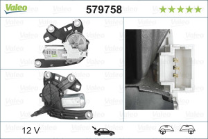 Motoras stergator Spate potrivit CITROEN BERLINGO, BERLINGO MULTISPACE, BERLINGO/MINIVAN; OPEL COMBO E TOUR / LIFE, COMBO/MINIVAN; PEUGEOT PARTNER, PARTNER TEPEE, PARTNER/MINIVAN 04.08- - Img 1