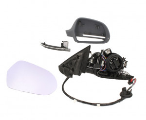 Oglinda dreapta potrivit AUDI A3 2008-2012 - electrica incalzita, grunduita, pliabila electric