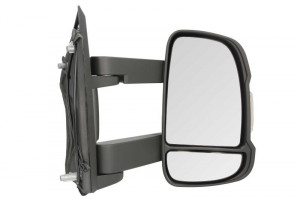 Oglinda dreapta potrivit CITROEN JUMPER; FIAT DUCATO; PEUGEOT BOXER 2006-2014 - manuala crom, lung