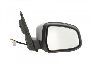 Oglinda dreapta potrivit FORD FOCUS 2004-2008 - electrica, asferic, grunduita