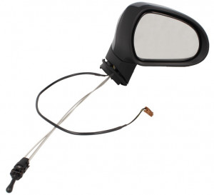 Oglinda dreapta potrivit PEUGEOT 207, 207 SW - mecanica , grunduita, cu senzor temperatura