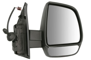 Oglinda exterioara dreapta potrivita Fiat DOBLO II; Opel COMBO D 2014-2022 - convexa, captuseala, dublu, prevopsit (grund)