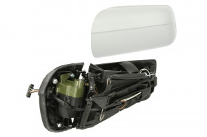 Oglinda laterala Dreapta electric, asferica, incalzita, albastru, pliabil electric potrivit MERCEDES C T-MODEL S202, C W202, E T-MODEL S210, E VF210, E W210 - Img 2