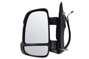 Oglinda laterala Stanga potrivit CITROEN JUMPER II; FIAT DUCATO dupa 2006 - (electric; convexa, cu incalzire; mic de statura; pliabil electric, cu indicator, cu Senzor temperatura; bec w16w)