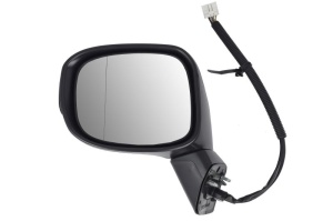 Oglinda laterala stanga potrivit HONDA CIVIC IX SDN/COUPE 2011-2015 - (electric, asferic, cu incalzire, grund, rabatare electrica, cu semnalizare)