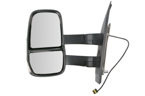 Oglinda laterala Stanga potrivit IVECO DAILY VI dupa 2014 - (manual; convexa; lung, cu indicator)