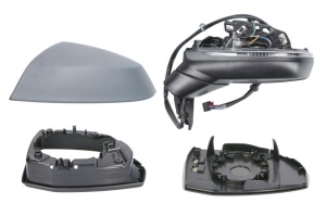Oglinda stanga (electric, cu memorie, asferic, cu incalzire, subacoperit, pliabil electric, cu semnalizator) potrivit AUDI Q5 FY, Q5 FYT 01.17- - Img 2