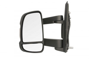 Oglinda stanga potrivit CITROEN JUMPER; FIAT DUCATO; PEUGEOT BOXER 2006-2014 - manuala crom, lung