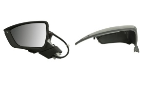 Oglinda stanga potrivit CUPRA ATECA; SEAT ATECA dupa 2016 - (electric, convex, cu încălzire, asistent pentru schimbarea benzii, acoperit sub acoperire, pliabil electric, cu indicator)